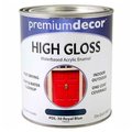 General Paint Premium Dcor Waterborne Acrylic Enamel, Gloss Finish, Royal Blue, Quart - 796626